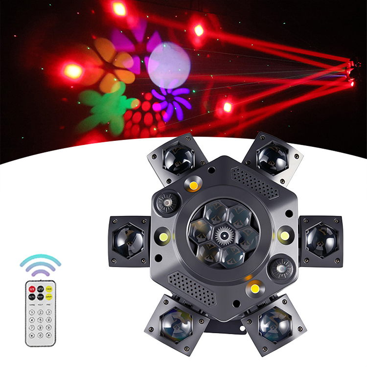 Factory Direct 120W LED Mini Head Moving stage Light Six Armed RGBW Strobe Effect DMX512 for OEM/ODM Party Lights KTV Light